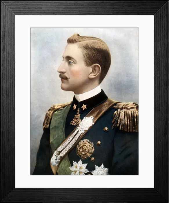 Framed Print : Emanuele Filiberto, Duke of Aosta, late 19th century Framed Print : Emanuele Filiberto, Duke of Aosta, late 19th century