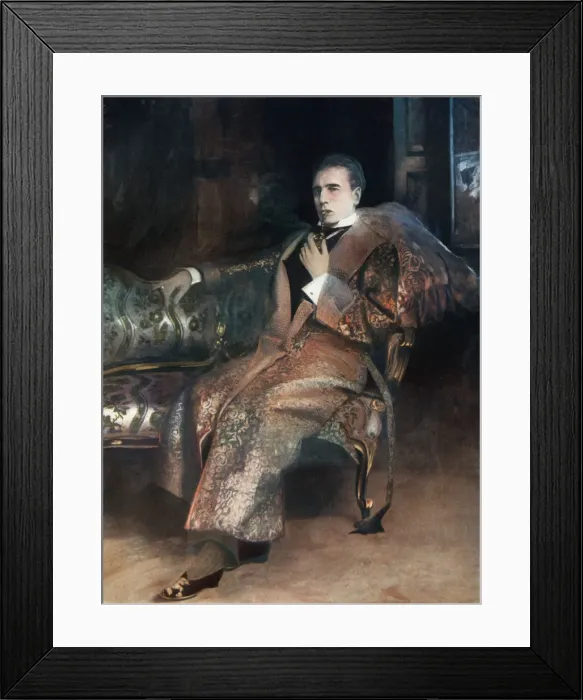 Framed Print : William Gillette in Sherlock Holmes, c1902 Framed Print : William Gillette in Sherlock Holmes, c1902