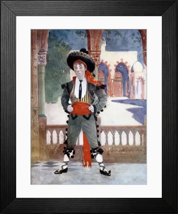 Framed Print : Edmund Payne in The Toreador, c1902. Artist: Ellis & Walery Framed Print : Edmund Payne in The Toreador, c1902. Artist: Ellis & Walery