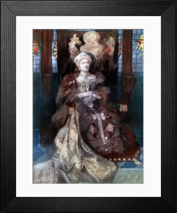 Framed Print : Ellen Terry in Henry VIII, c1902. Artist: Window & Grove Framed Print : Ellen Terry in Henry VIII, c1902. Artist: Window & Grove