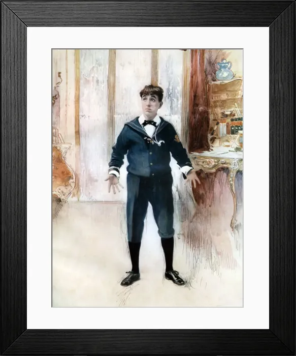 Framed Print : Weedon Grossmith in The New Boy, c1902. Artist: Ellis & Walery Framed Print : Weedon Grossmith in The New Boy, c1902. Artist: Ellis & Walery