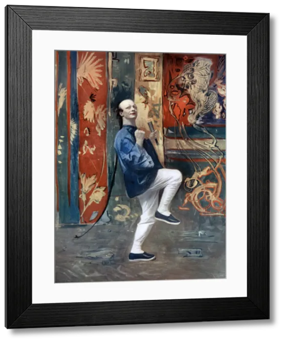 Framed Print : Huntley Wright in San Toy, c1902. Artist: Ellis & Walery Framed Print : Huntley Wright in San Toy, c1902. Artist: Ellis & Walery