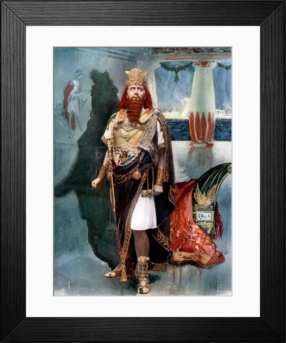 Framed Print : Herbert Beerbohm Tree in Herod, c1902. Artist: Langfier Photo Framed Print : Herbert Beerbohm Tree in Herod, c1902. Artist: Langfier Photo