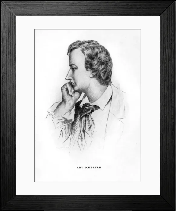 Framed Print : Ary Scheffer, French painter, (1912) Framed Print : Ary Scheffer, French painter, (1912)