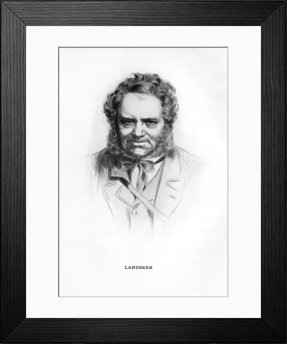 Framed Print : Sir Edwin Henry Landseer, British painter, (1912) Framed Print : Sir Edwin Henry Landseer, British painter, (1912)