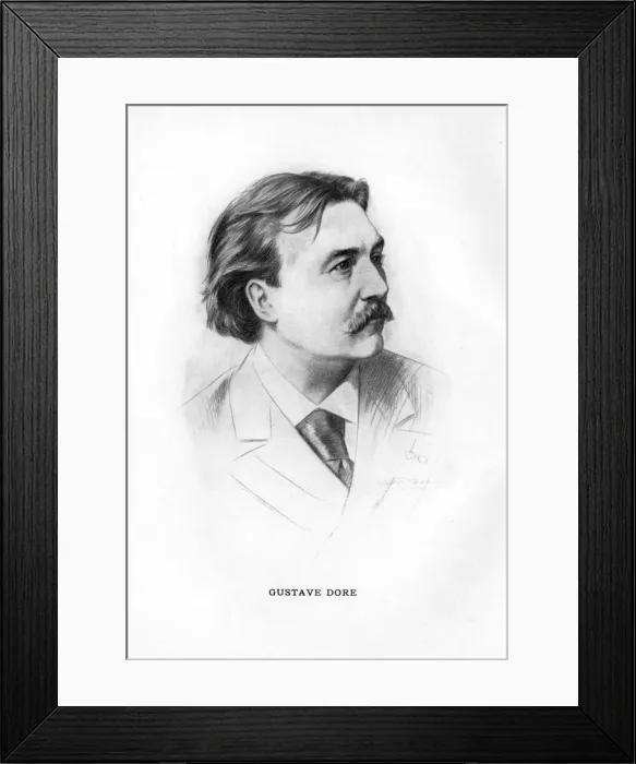 Framed Print : Paul Gustave Dore, French artist, (1912) Framed Print : Paul Gustave Dore, French artist, (1912)