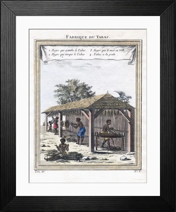 Framed Print : Tobacco factory, 1780
