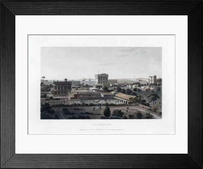 Framed Print : Calcutta, India, 1837
