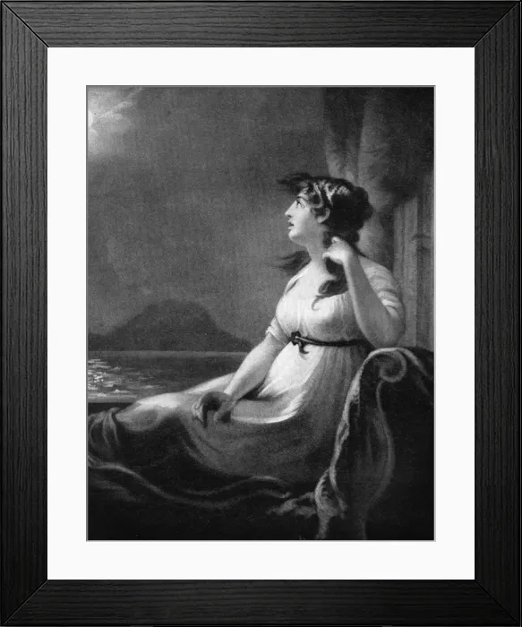 Framed Print : Lady Hamilton, 1806. Artist: William Say Framed Print : Lady Hamilton, 1806. Artist: William Say