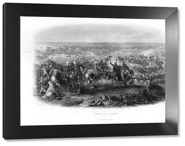 The Battle of Aliwal, 19th century. Artist: JJ Crew