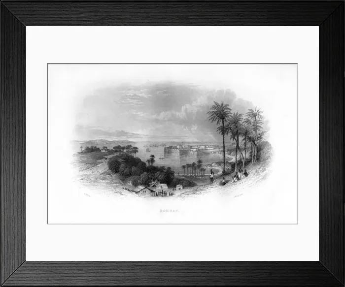 Framed Print : Bombay, India, 19th century. Artist: A Willmore Framed Print : Bombay, India, 19th century. Artist: A Willmore