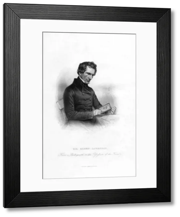 Framed Print : Sir Henry Montgomery Lawrence, (1806-1857), British soldier and statesman in India, 19th century. Artist: WJ Edwards Framed Print : Sir Henry Montgomery Lawrence, (1806-1857), British soldier and statesman in India, 19th century. Artist: WJ Edwards