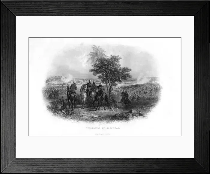 Framed Print : The Battle of Goojerat, 1849, (19th century) Framed Print : The Battle of Goojerat, 1849, (19th century)