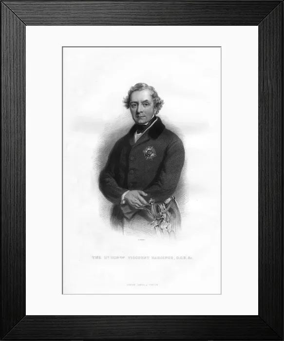 Framed Print : Henry Hardinge, 1st Viscount Hardinge, British soldier and Governor-General of India, 19th century. Artist: Gs Stodart Framed Print : Henry Hardinge, 1st Viscount Hardinge, British soldier and Governor-General of India, 19th century. Artist: Gs Stodart
