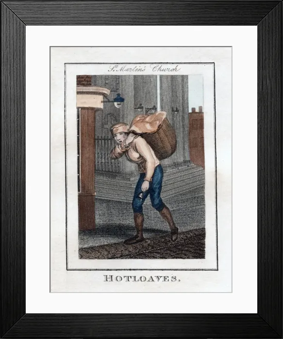 Framed Print : Hotloaves, St Martins Church, London, 1805 Framed Print : Hotloaves, St Martins Church, London, 1805