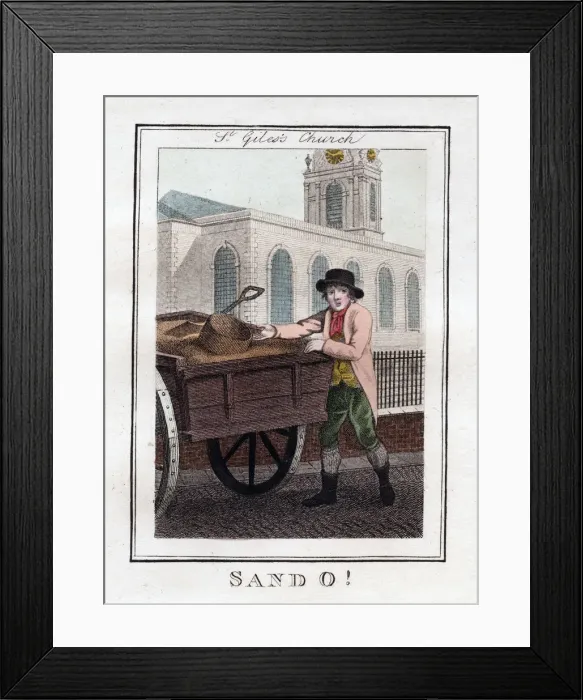 Framed Print : Sand O, St Giless Church, London, 1805 Framed Print : Sand O, St Giless Church, London, 1805