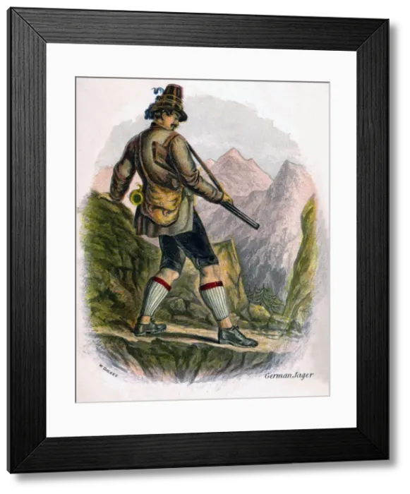 Framed Print : Bavarian Peasant, 1809. Artist: W Dickes Framed Print : Bavarian Peasant, 1809. Artist: W Dickes