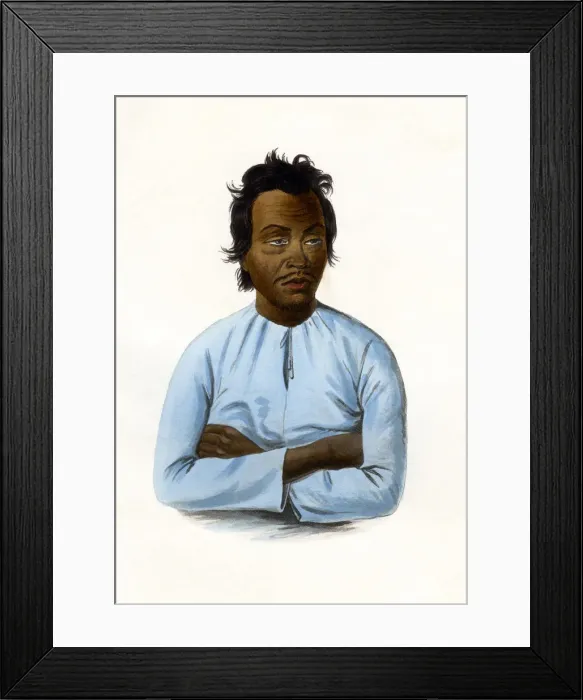 Framed Print : The Malay, c1840. Artist: James Prichard Framed Print : The Malay, c1840. Artist: James Prichard
