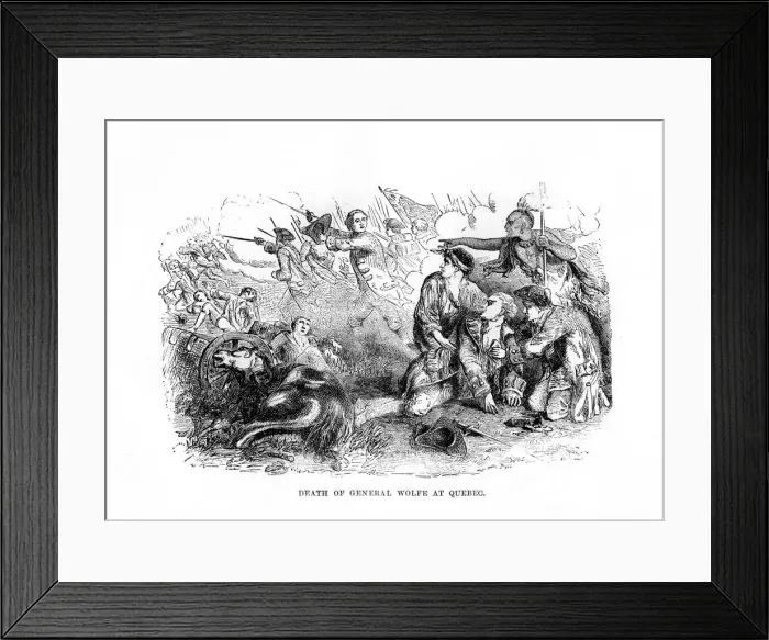 Framed Print : The Death of General Wolfe at Quebec, 1759, (1872) Framed Print : The Death of General Wolfe at Quebec, 1759, (1872)