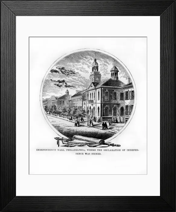 Framed Print : Independence Hall, Philadelphia, Pennsylvania, USA, 1872 Framed Print : Independence Hall, Philadelphia, Pennsylvania, USA, 1872