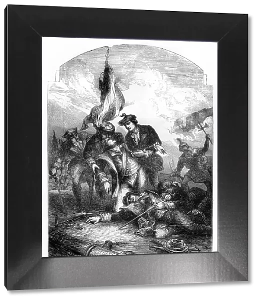 The Death of General Richard Montgomery at Quebec, 1775, (1872)