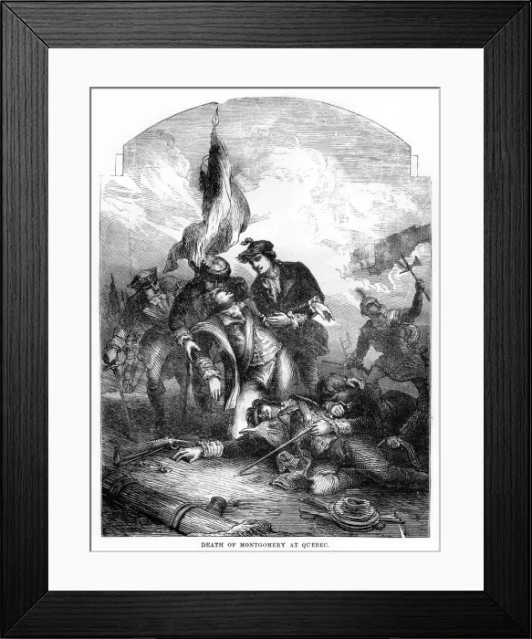 Framed Print : The Death of General Richard Montgomery at Quebec, 1775, (1872) Framed Print : The Death of General Richard Montgomery at Quebec, 1775, (1872)
