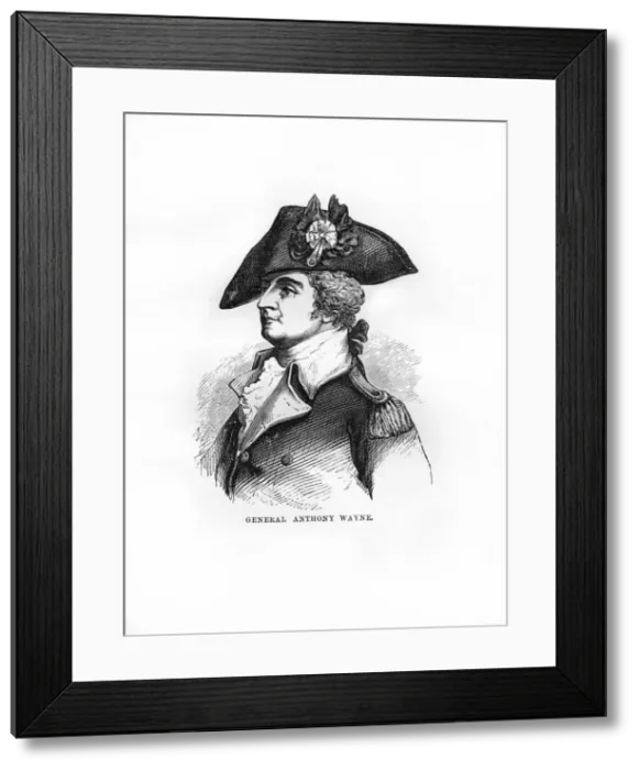 Framed Print : General Anthony Wayne, United States Army general and statesman, 1872