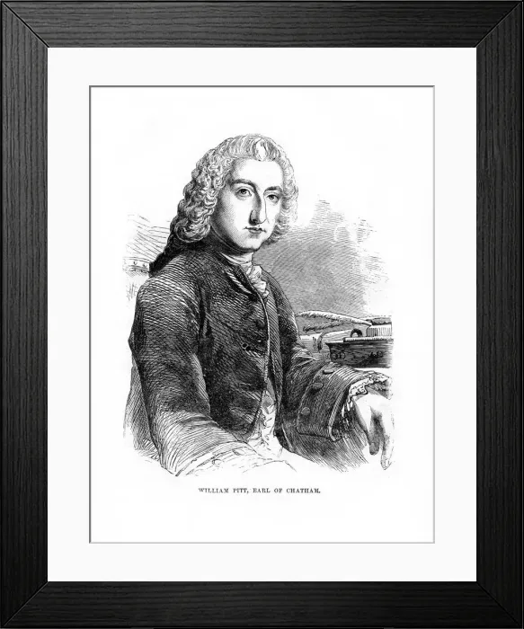 Framed Print : William Pitt, 1st Earl of Chatham, British Whig statesman, 1872 Framed Print : William Pitt, 1st Earl of Chatham, British Whig statesman, 1872