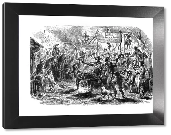 The Stamp Riots of New York, c1765, (1872)