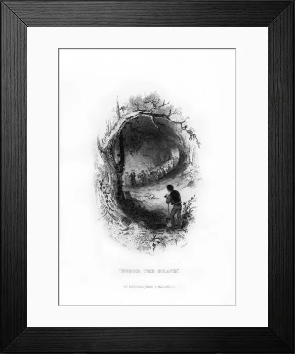 Framed Print : Honor the Brave, 1872. Artist: C Burt Framed Print : Honor the Brave, 1872. Artist: C Burt