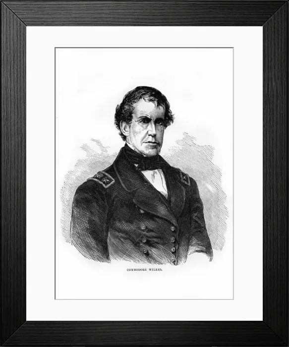 Framed Print : Charles Wilkes, American naval officer and explorer, 1872 Framed Print : Charles Wilkes, American naval officer and explorer, 1872