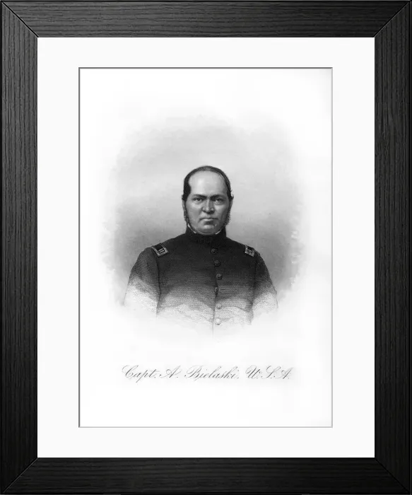 Framed Print : Captain Alexander Bielaski, American soldier, (1872) Framed Print : Captain Alexander Bielaski, American soldier, (1872)