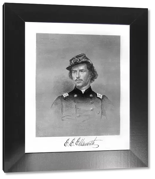 Colonel Ephraim Elmer Ellsworth, American soldier, (1872)