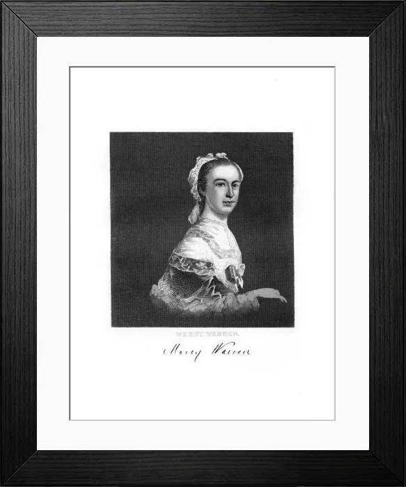 Framed Print : Mercy Warren, American patriot and writer, 1872 Framed Print : Mercy Warren, American patriot and writer, 1872