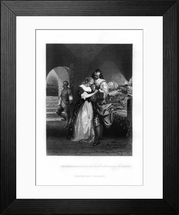 Framed Print : Sir Walter Raleigh parting his wife on the morning of his execution, 1618, (1872) Framed Print : Sir Walter Raleigh parting his wife on the morning of his execution, 1618, (1872)