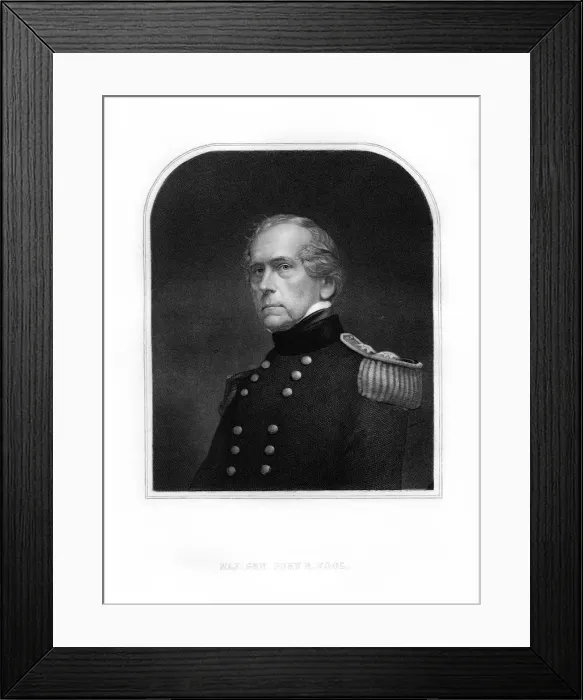 Framed Print : John Ellis Wool, officer in the United States Army, (1872) Framed Print : John Ellis Wool, officer in the United States Army, (1872)
