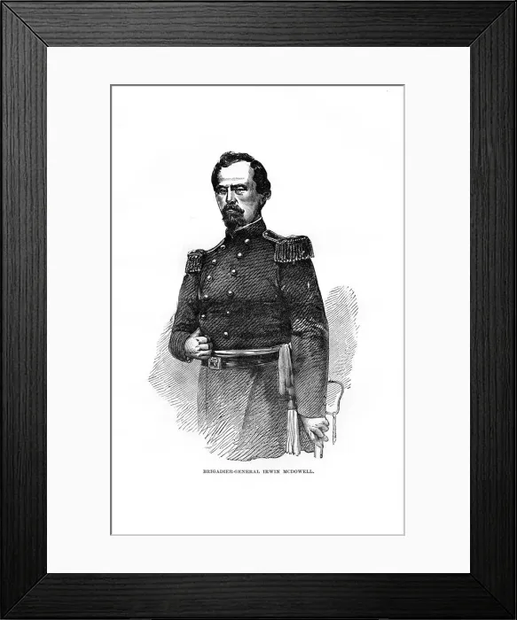 Framed Print : Brigadier-General Irvin McDowell, American military officer, (1872) Framed Print : Brigadier-General Irvin McDowell, American military officer, (1872)