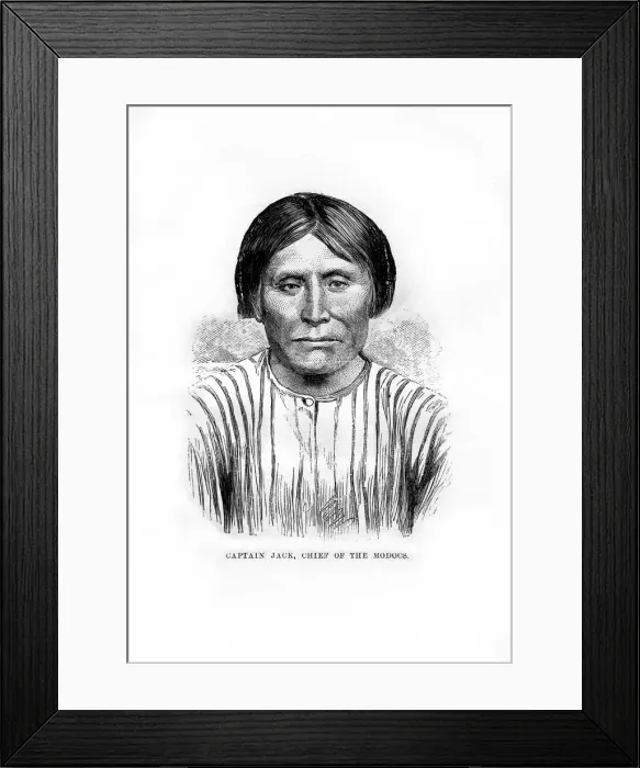 Framed Print : Captain Jack, chief of the Native American Modoc tribe, 1872 Framed Print : Captain Jack, chief of the Native American Modoc tribe, 1872