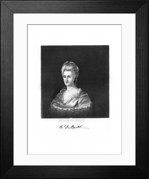 Framed Print : Esther De Berdt Reed, American Revolutionary War patriot, 1872 Framed Print : Esther De Berdt Reed, American Revolutionary War patriot, 1872
