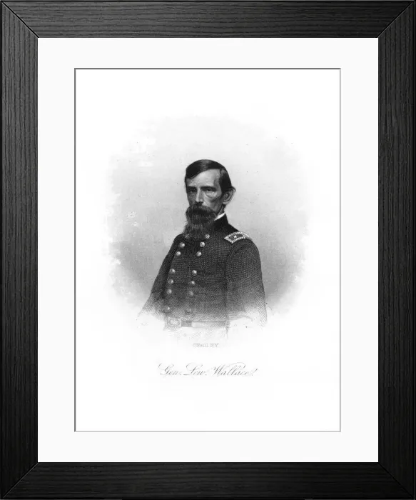 Framed Print : William Hervey Lamme Wallace, American soldier, (1872). Artist: John A O Neill Framed Print : William Hervey Lamme Wallace, American soldier, (1872). Artist: John A O Neill