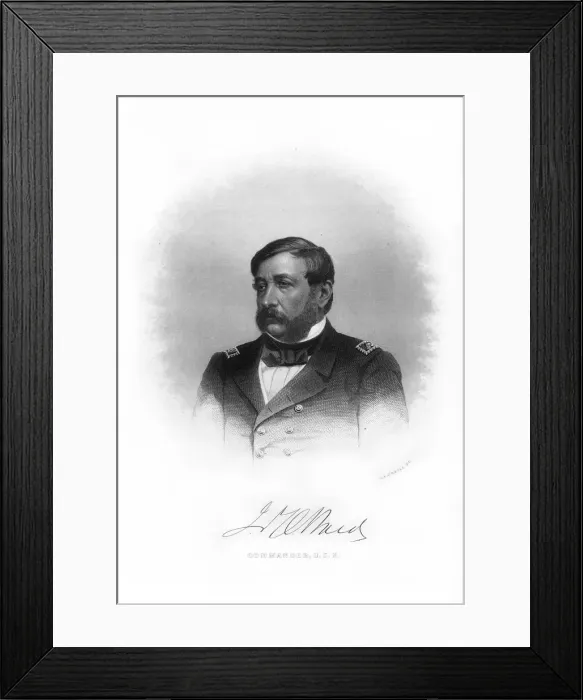 Framed Print : Samuel Francis du Pont, American naval officer, (1872). Artist: John A O Neill Framed Print : Samuel Francis du Pont, American naval officer, (1872). Artist: John A O Neill