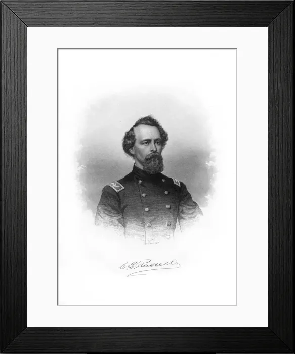 Framed Print : Colonel Charles Lambert Russel, American soldier, (1872). Artist: John A O Neill Framed Print : Colonel Charles Lambert Russel, American soldier, (1872). Artist: John A O Neill