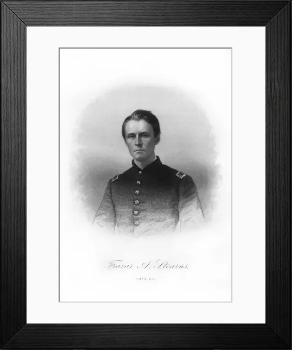 Framed Print : Adjutant Frazar Augustus Stearns, American soldier, (1872). Artist: John A O Neill Framed Print : Adjutant Frazar Augustus Stearns, American soldier, (1872). Artist: John A O Neill