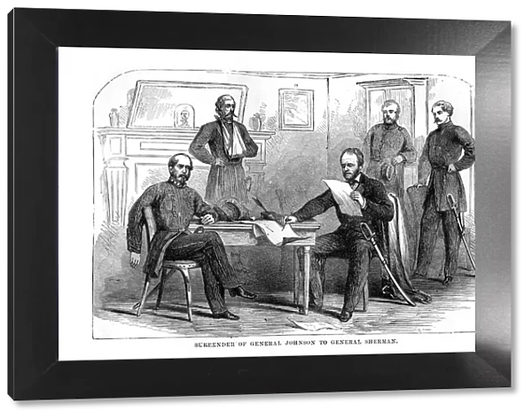 Surrender of General Johnston to General Sherman, 26 April 1865, (1872)