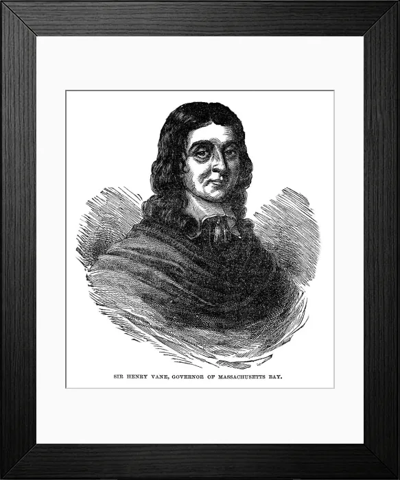 Framed Print : Sir Henry Vane, governor of Massachusetts, 1872 Framed Print : Sir Henry Vane, governor of Massachusetts, 1872