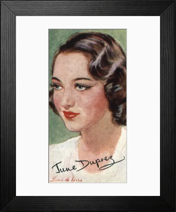 Framed Print : June Duprez, (1918-1984), British film actress, 20th century Framed Print : June Duprez, (1918-1984), British film actress, 20th century