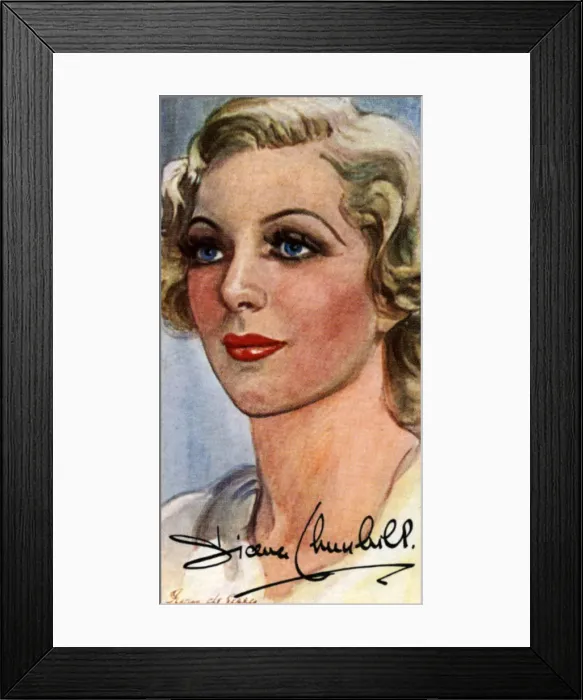 Framed Print : Diana Churchill, (1913-1994), English film and stage actress, 20th century Framed Print : Diana Churchill, (1913-1994), English film and stage actress, 20th century