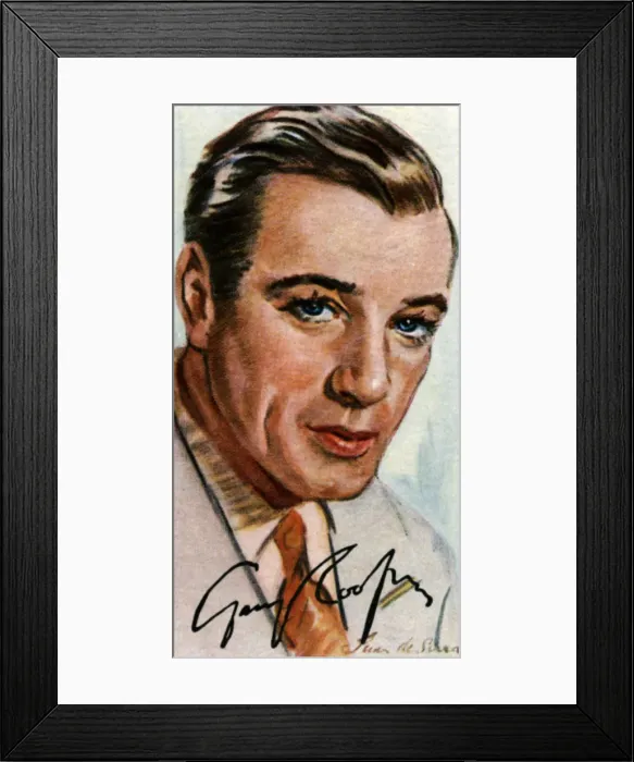 Framed Print : Gary Cooper, (1901-1961), American film actor of British heritage, 20th century Framed Print : Gary Cooper, (1901-1961), American film actor of British heritage, 20th century