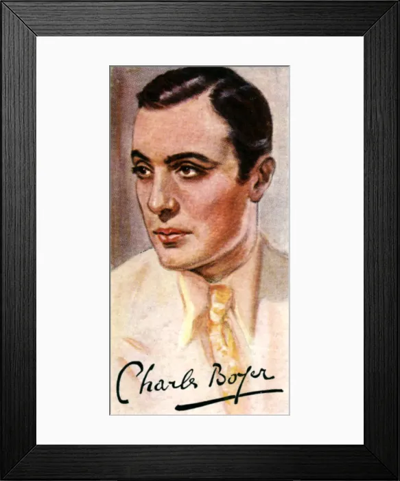 Framed Print : Charles Boyer, (1899-1978), French actor, 20th century Framed Print : Charles Boyer, (1899-1978), French actor, 20th century
