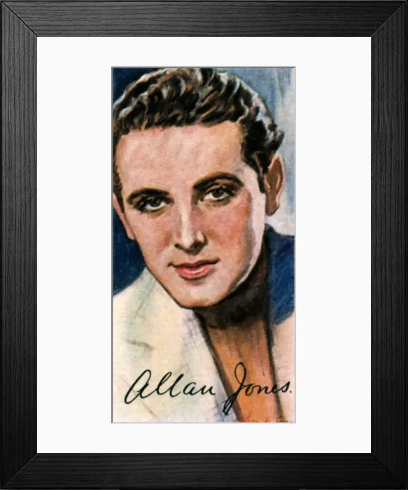 Framed Print : Allan Jones, (1907-1992), American actor and singer, 20th century